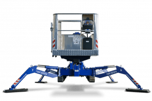 Raupensteiger mit variablem Abstützsystem