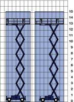 Lastdiagramm von Scherenarbeitsbühne SB 151 SDL