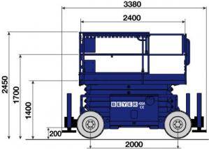 Scherenhebebühne SB 117 SDC Seite