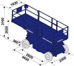 Abmessungen von Scherensteiger SB 182 SDL