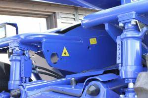 Detailaufnahme Seitenverschub von Teleskopstapler aus dem Verleih