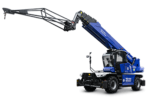 TSR 3060 II mit angehobenem Teleskoparm und 1 t Gittermast im Set