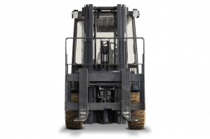 Gabelstapler elektro mit non-marking Bereifung Vorderansicht