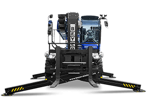 Frontansicht von drehbarem Telelader TSR 2660 aus dem BEYER-Verleih