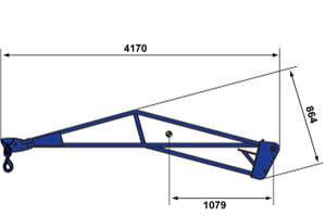 Maße Gittermast 600 kg