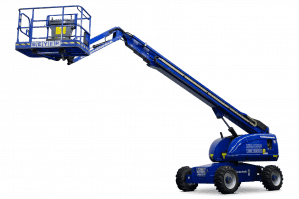 Gesamtansicht mit angehobenem Teleskoparm Diesel-Teleskopbühne TB 223 KD