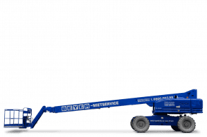 Seitenansicht 27,9 m Teleskop Hubarbeitsbühne