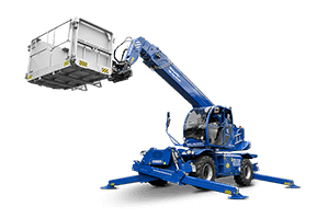 Teleskoplader TSR2670 mit Arbeitskorb 500kg eingeklappt Teleskoparm angehoben