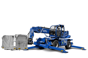 Teleskoplader mit Korb 500kg eingeklappt