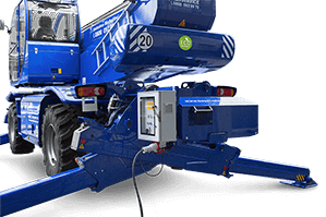 Nahaufnahme von Teleskoplader TSR 3580 mit Twin-Energy-Station