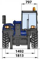 Front-Abmessungsgrafik TSS 625 aus dem BEYER-Mietpark