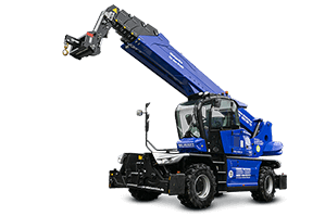 Teleskopstapler TSR 3060 II mit angehobenem Teleskoparm und AW Lasthaken