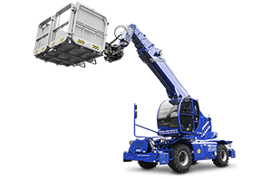 TSR 3580 mit 1000 kg Arbeitskorb und angehobenem Teleskoparm