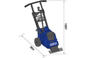Teppichstripper Abmessungen TKS 7