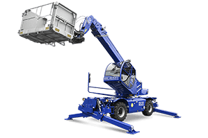 TSR 2780 NK Plus mit 500 kg Arbeitskorb und angehobenem Teleskoparm