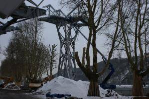 26 m Diesel-Arbeitsbühne aus der BEYER-Vermietung im Einsatz